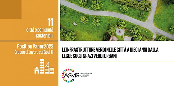 Il Position paper dell’ASviS a dieci anni dalla legge sul verde urbano