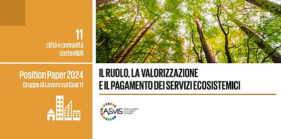 Il Position paper ASviS per la tutela dei servizi ecosistemici