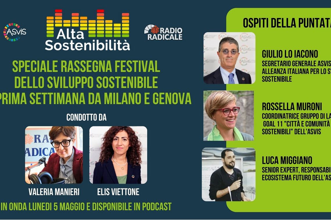 Speciale rassegna Festival dello Sviluppo Sostenibile: si parte da Milano e Genova