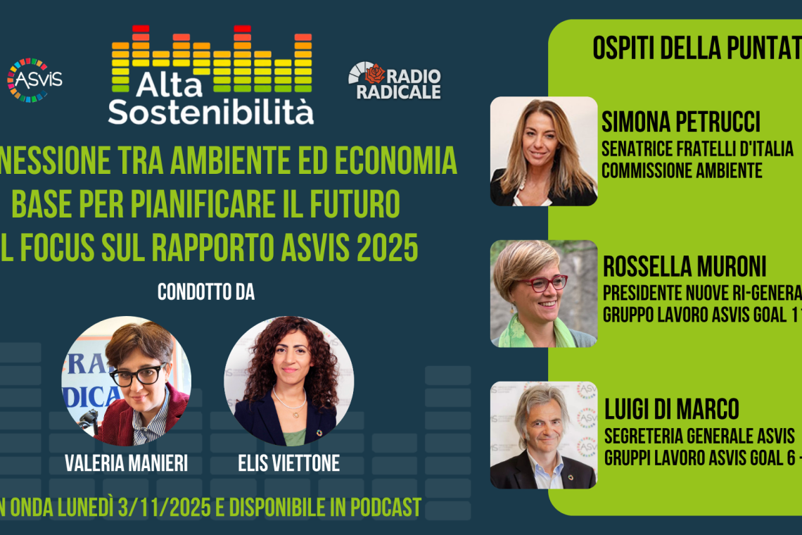 Connessione tra ambiente ed economia come base della pianificazione del futuro: il focus sul Rapporto ASviS 2025
