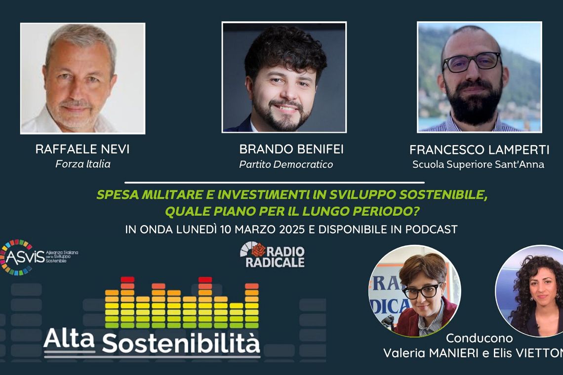 Spesa militare e investimenti in sviluppo sostenibile, quale Piano europeo per il lungo periodo?