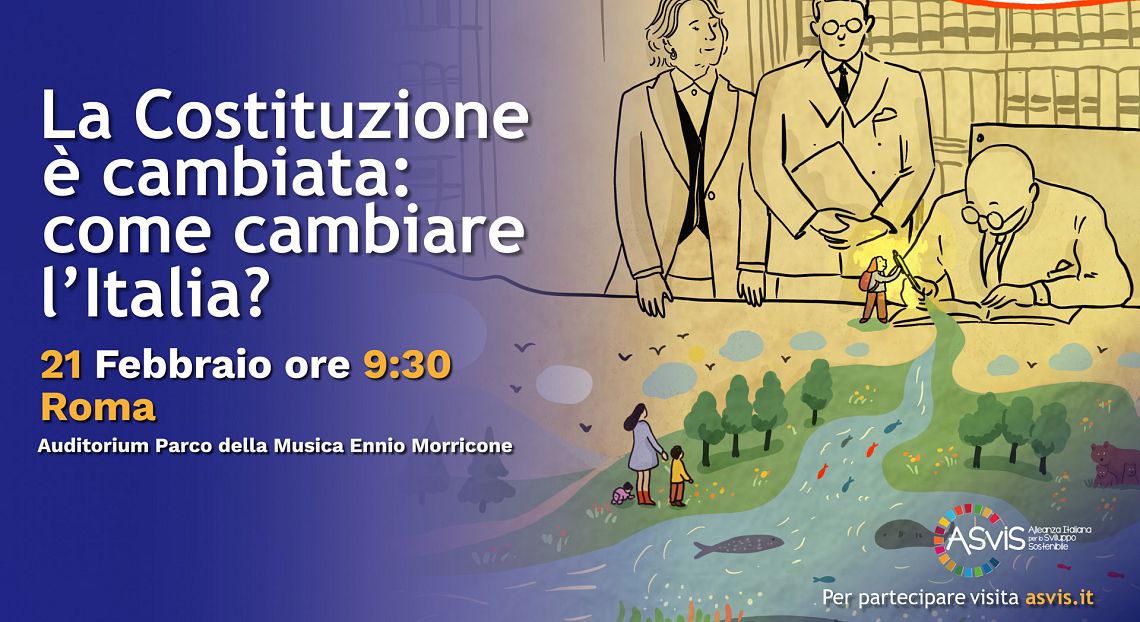 Il 21 febbraio l’ASviS Live sulla Costituzione a tre anni dalla riforma 