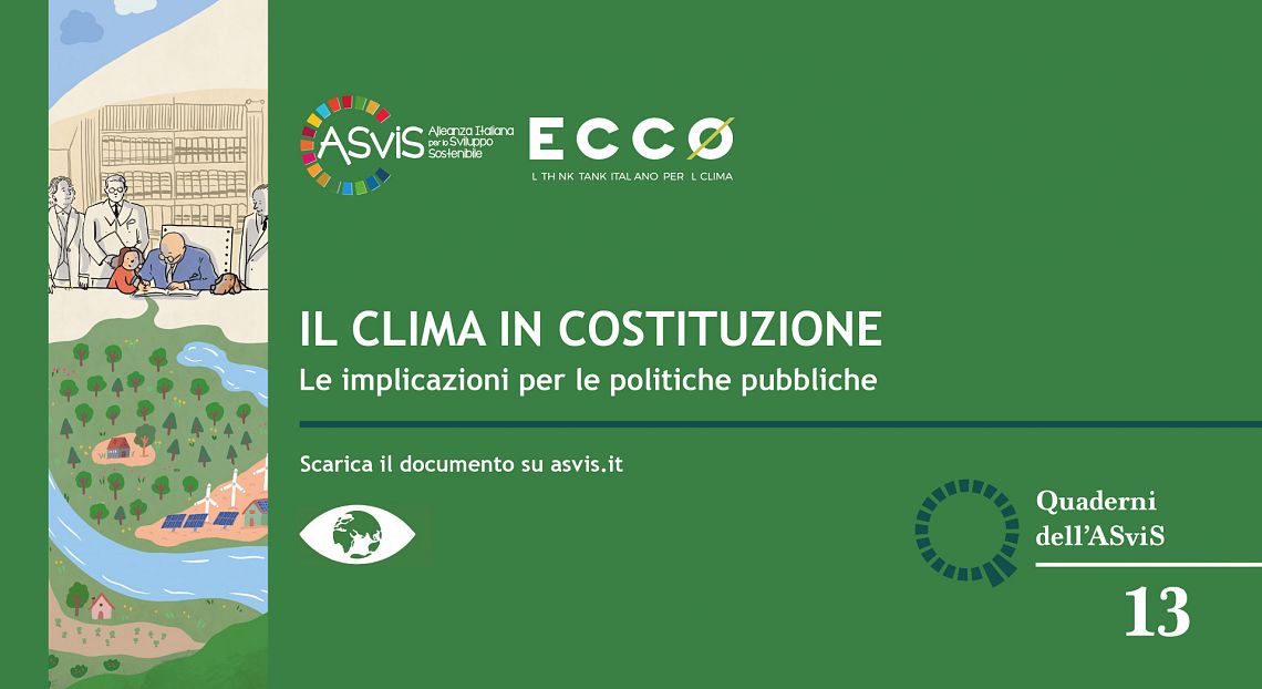 Ecco-ASviS: la riforma sugli artt. 9 e 41 è l’“upgrade” della nostra Costituzione